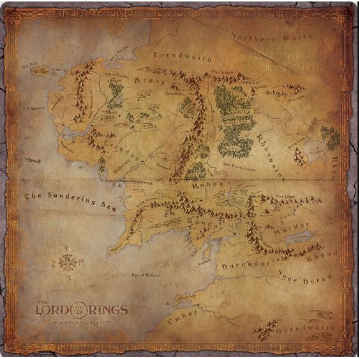 The Lord of the Rings Journeys in Middle Earth Gamemat